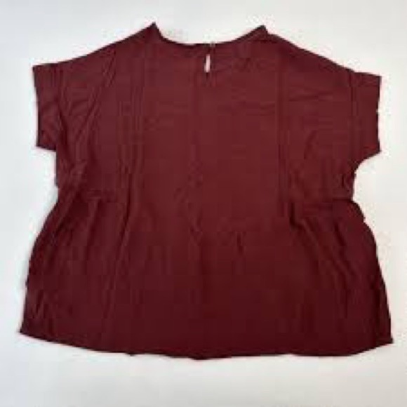 Madewell Maroon Blouse Size Small Like New - Picture 2 of 7